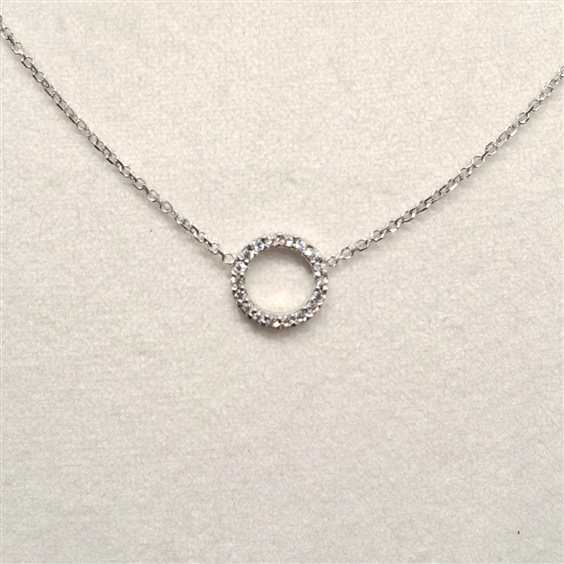 Collana Fanton Gioielli Donna COLLANE ORO in Oro bianco Cubic Zirconia FE.CE-15_52 - FE.CE-15_52